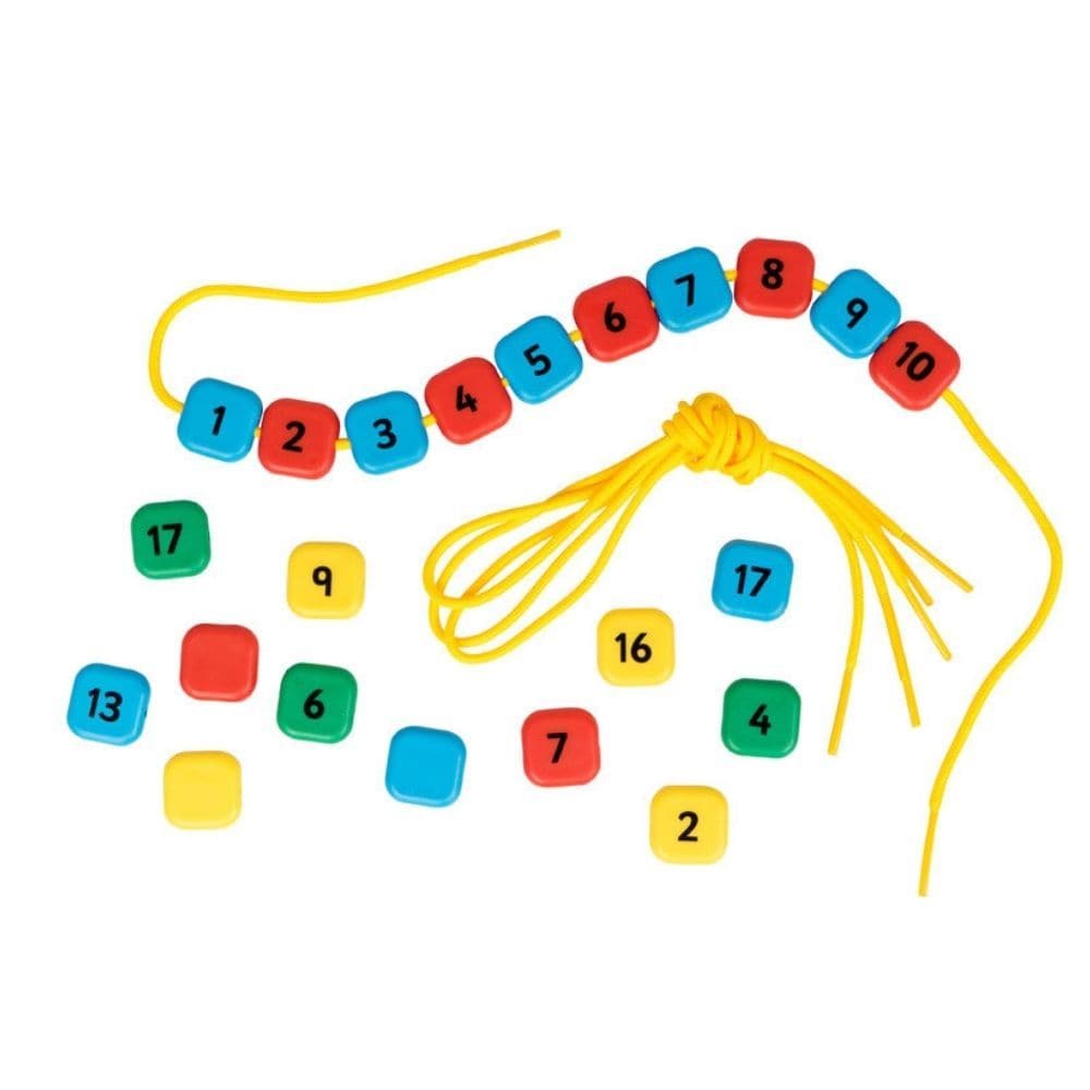 1-20 Lacing Number Beads, Introducing our vibrant 1-20 Lacing Number Beads, a fantastic educational tool designed to make learning numbers a colorful and engaging experience. These brightly colored beads are a valuable resource for teaching children the foundational principles of numeracy and helping them recognize and arrange numbers from 1 to 20. 1-20 Lacing Number Beads Features: Bright and Colorful: The 1-20 Lacing Number Beads are a visual delight, coming in vivid shades of yellow, green, red, and blue