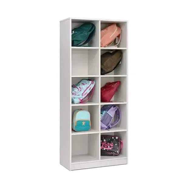 10 Bag Compartment Store In Grey-10 Bag Compartment Store In Grey