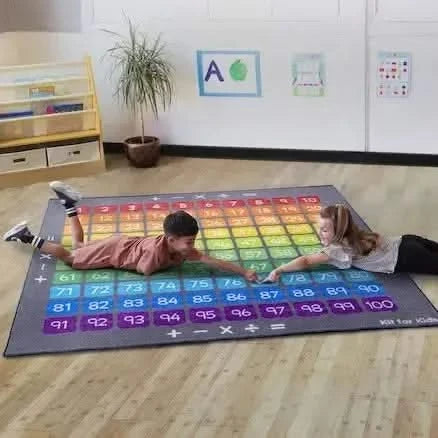 100 Square Counting Grid Carpet-100 Square Counting Grid Carpet