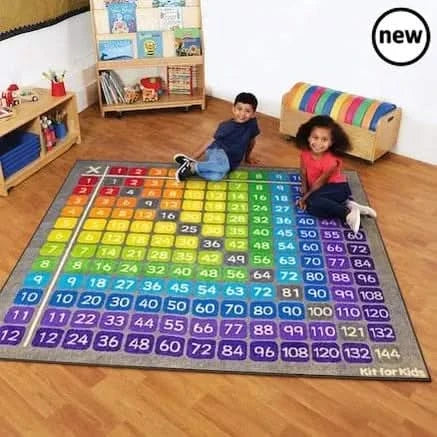 100 Square Multiplication Grid Carpet-100 Square Multiplication Grid Carpet
