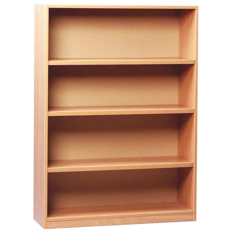 1250mm Bookcase with 3 Shelves, Designed for use in schools and offices, the 1250mm Bookcase from Monarch offers an optimal storage solution for your books, stationery, and files. With a focus on durability and functionality, this bookcase helps in keeping your environment clean and organized. 1250mm Bookcase with 3 Shelves Features: Material: The carcass is constructed from 18mm MFC, and the shelves are made of 25mm thick MFC for added durability. Adjustable Shelving: Includes one fixed shelf and two adjus