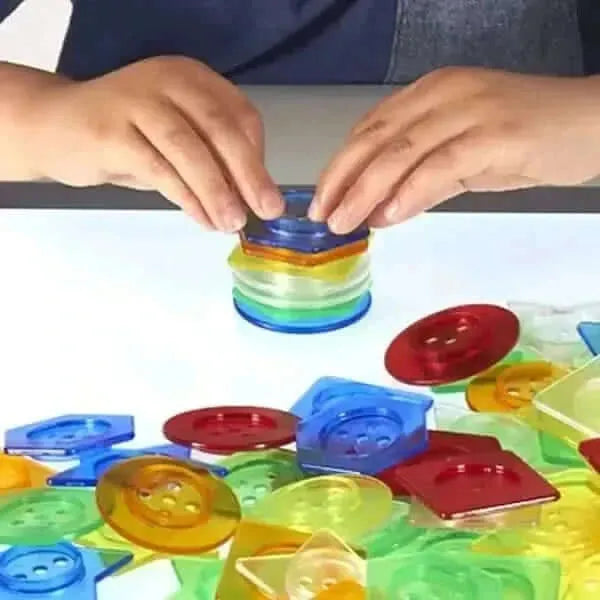 144 piece Translucent Stackable Buttons-144 piece Translucent Stackable Buttons