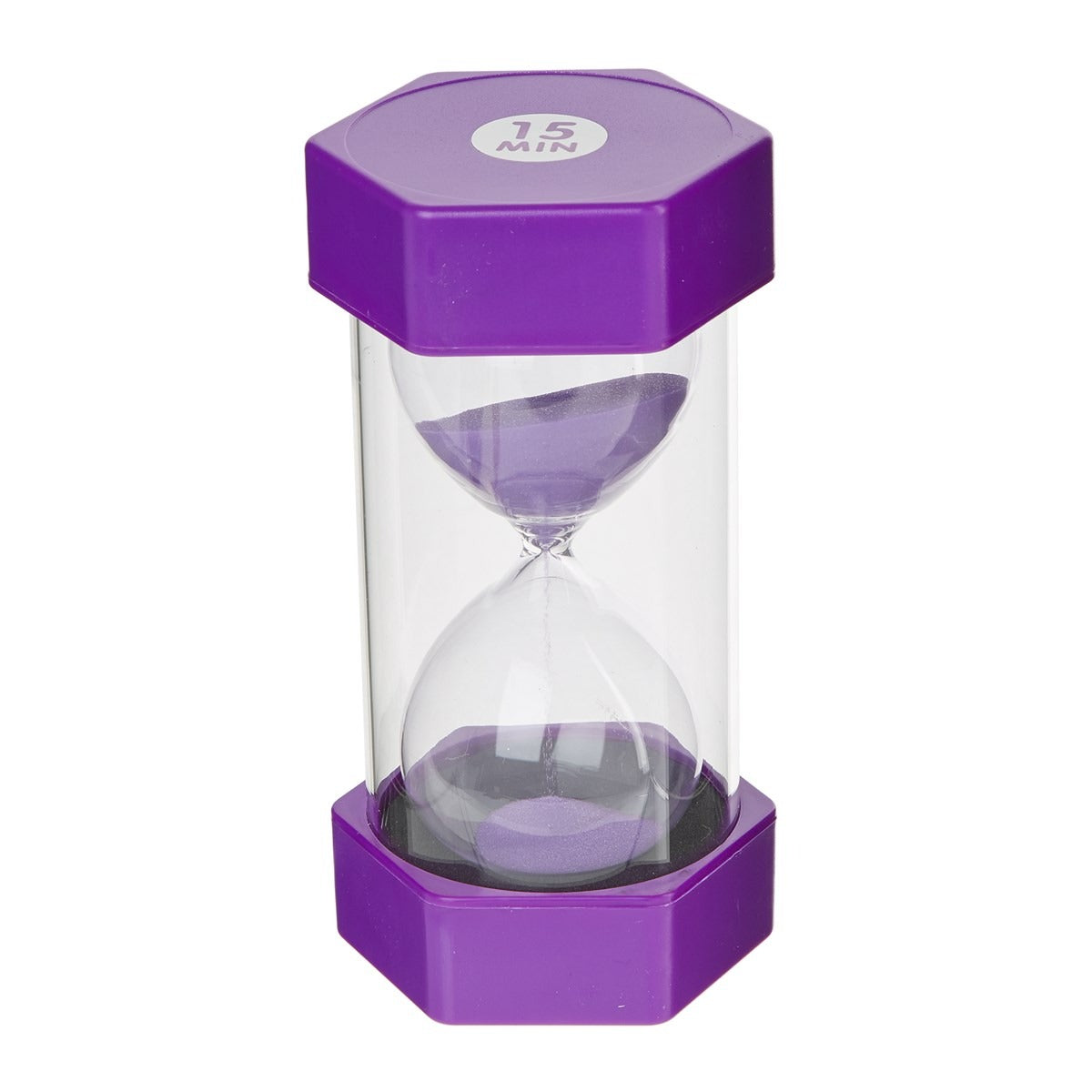 15 minutes sand timer, Introducing our virtually indestructible 15 Minute Sand Timer! Designed with durability in mind, this sand timer is perfect for use in classrooms, at home, or in any professional setting. The moulded end caps and thick wall surrounds ensure that this timer can withstand drops and bounces, making it a reliable choice for all your timing needs.For easy identification, the 15 minute sand timer is colour coded and has the time clearly listed on top. This feature allows for quick and accur