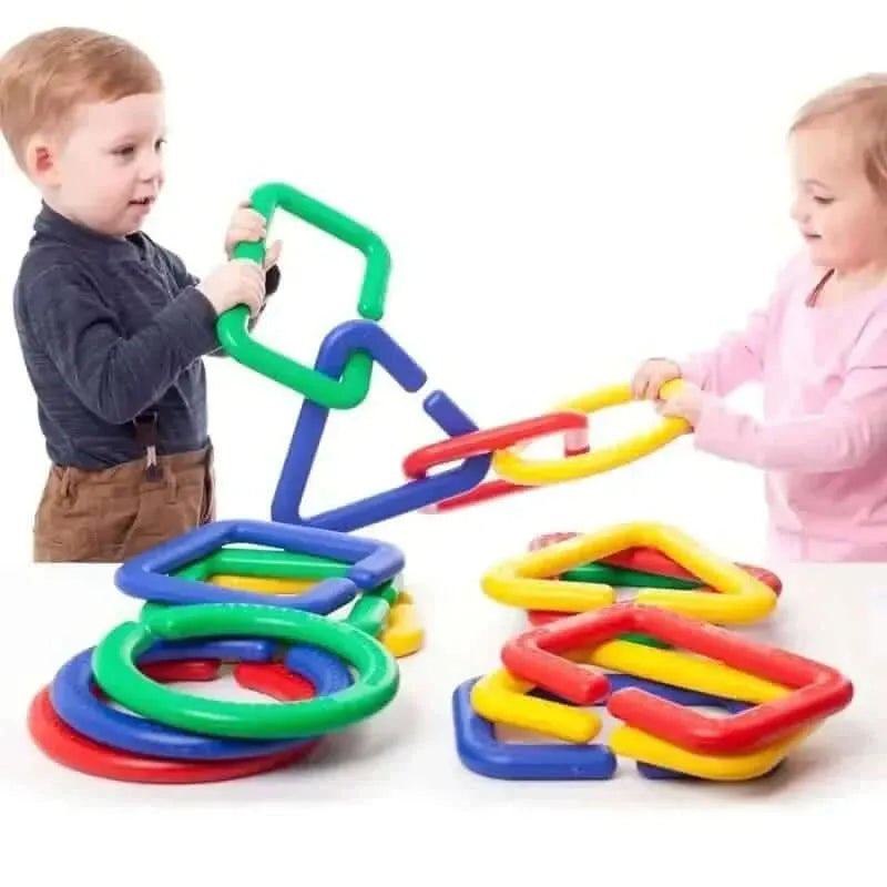 16 Piece Giant Linking Shapes-16 Piece Giant Linking Shapes
