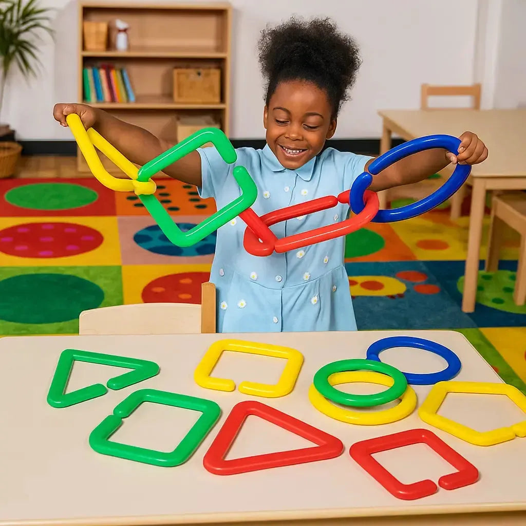 16 Piece Giant Linking Shapes-16 Piece Giant Linking Shapes
