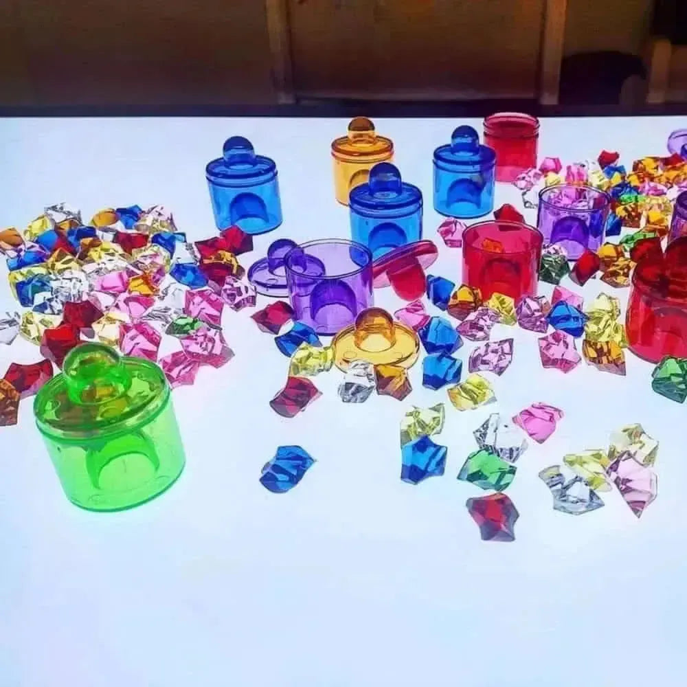 18 Piece Translucent Colour Pot Set-18 Piece Translucent Colour Pot Set