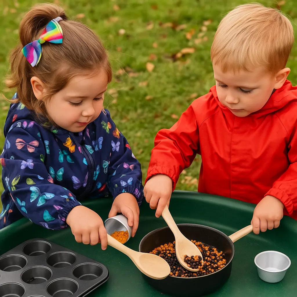 2 Pack Mixing Wooden Spoons-2 Pack Mixing Wooden Spoons