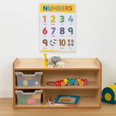 2 Tray Unit with Shelves & Clear Trays-2 Tray Unit with Shelves & Clear Trays