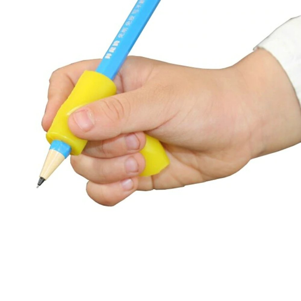 3 Pack Ergonomic Pencil Grip, These great value Ergonomic Pencil Grips are ideal for younger children, encouraging a comfortable grip on the pencil for writing practise. The Ergonomic Pencil Grip has a revolutionary design to immobilise the index finger, ideal for younger children just starting to write. The tripod angle re-enforces the correct positioning of the fingers. It relieves hand pain, reduces fatigue, and improves comfort. Also suitable for long periods of intensive writing, such as exams. Also su