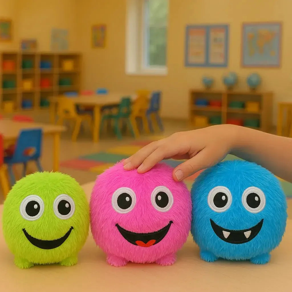 3 Pack Fuzzy Face Giant Balls-3 Pack Fuzzy Face Giant Balls