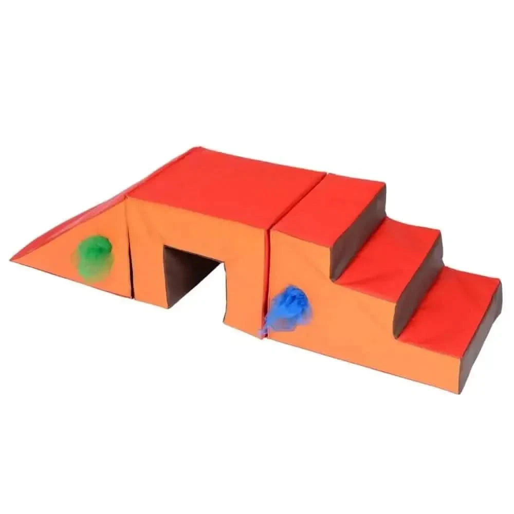 3 Piece Soft Play Steps, Tunnel and Slide-3 Piece Soft Play Steps, Tunnel and Slide