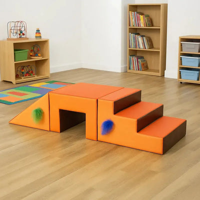 3 Piece Soft Play Steps, Tunnel and Slide-3 Piece Soft Play Steps, Tunnel and Slide