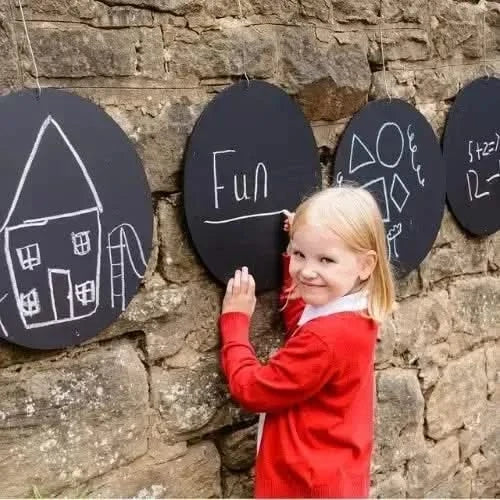 4 Pack Circular Chalkboards-4 Pack Circular Chalkboards