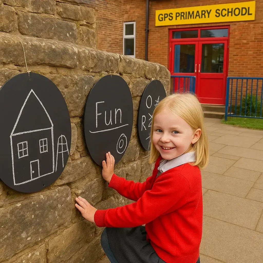 4 Pack Circular Chalkboards-4 Pack Circular Chalkboards