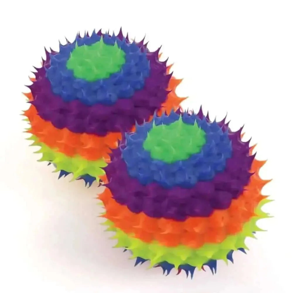 4 Pack of Rainbow UV Spine Balls-4 Pack of Rainbow UV Spine Balls