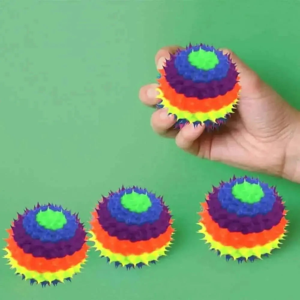 4 Pack of Rainbow UV Spine Balls-4 Pack of Rainbow UV Spine Balls