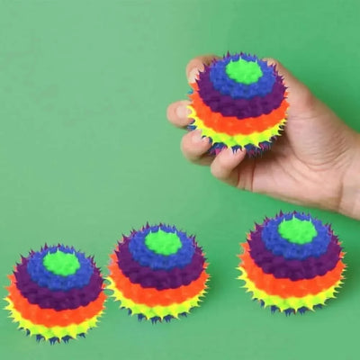 4 Pack of Rainbow UV Spine Balls-4 Pack of Rainbow UV Spine Balls