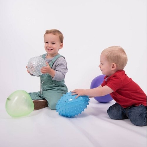 4 Pack Sensory Odd Balls, A set of four inflatable odd balls in distinctive and unusual shapes and with different surface textures and colours. The Sensory Odd Balls are great fun for throwing, catching, rolling and bouncing as the irregular shapes make them bounce and roll in unpredictable directions, challenging expectations and hand-eye coordination.Our TickiT® Odd Balls Set is a truly fascinating and captivating set of inflatable balls in odd and curious shapes. Each ball is a different colour and has a