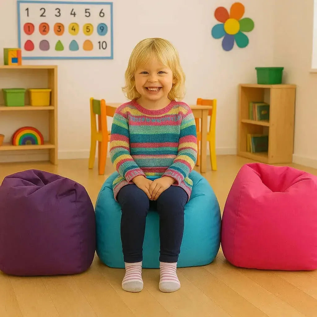 4 Pack Small Nursery Bean Bags for Early Years-4 Pack Small Nursery Bean Bags for Early Years