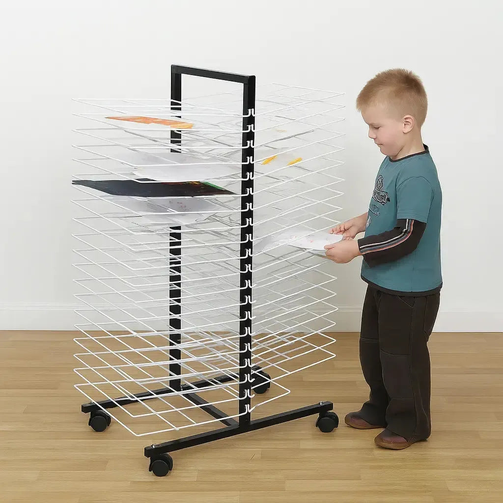 40 Large Shelf Mobile Drying Rack-40 Large Shelf Mobile Drying Rack