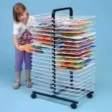 40 Large Shelf Mobile Drying Rack-40 Large Shelf Mobile Drying Rack