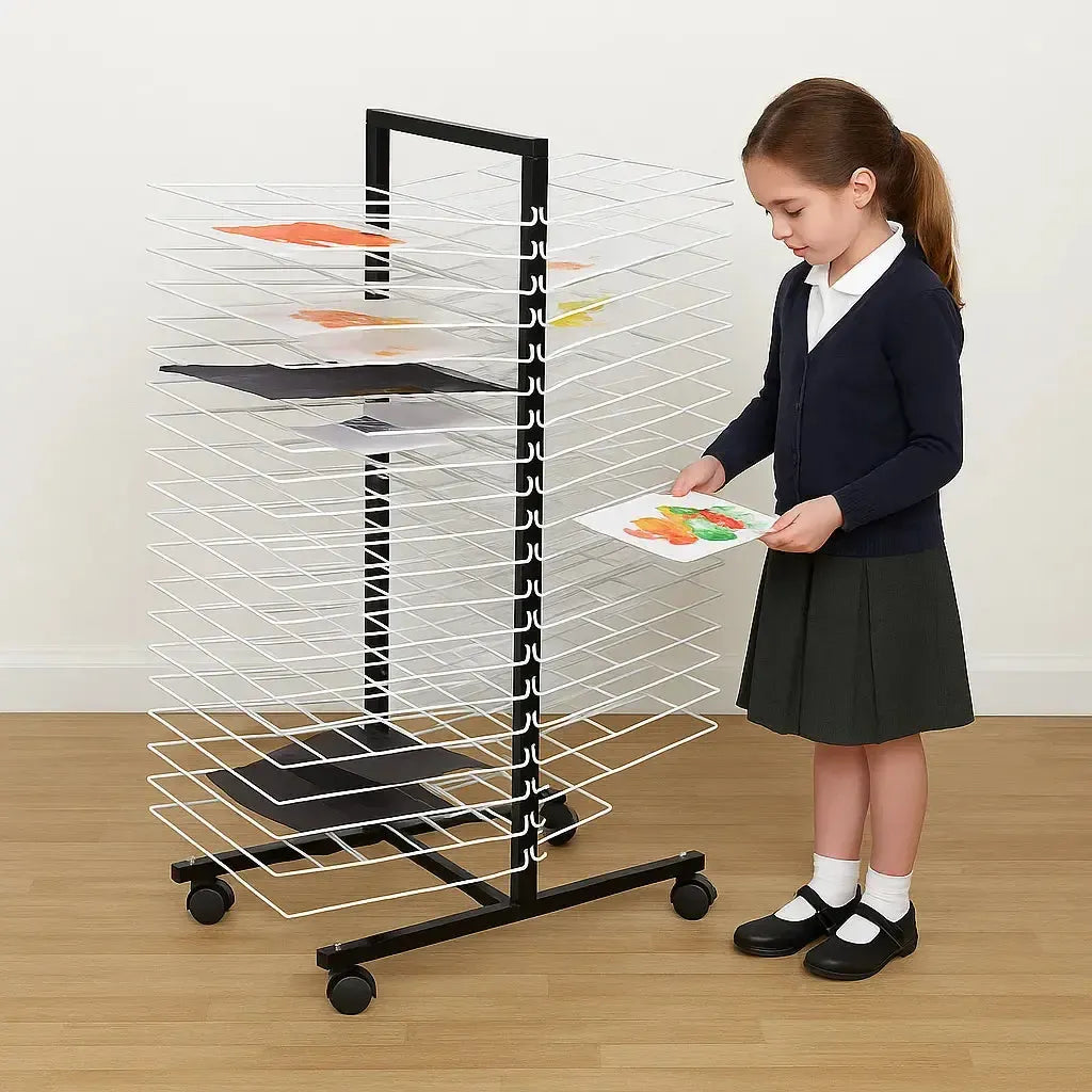 40 Large Shelf Mobile Drying Rack-40 Large Shelf Mobile Drying Rack