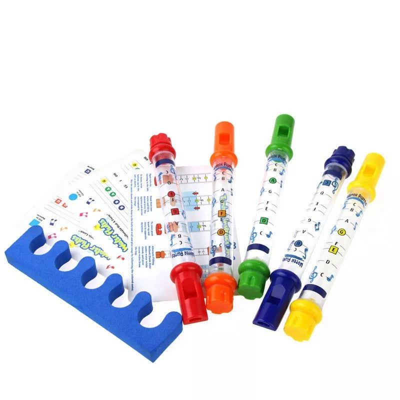 5 Pack Bath Water Flutes, The Bath Water Flutes are the perfect addition to any child's bath time routine! Designed to provide endless entertainment, these brightly colored flutes add a fun-filled musical twist to bathtime.Made from high-quality, safe materials, these Bath Water Flutes are easy to use and durable. Each set includes multiple Bath Water Flutes in vibrant colors, ensuring a visually stimulating experience for your little ones. The clear tubes allow your child to see the water levels, encouragi