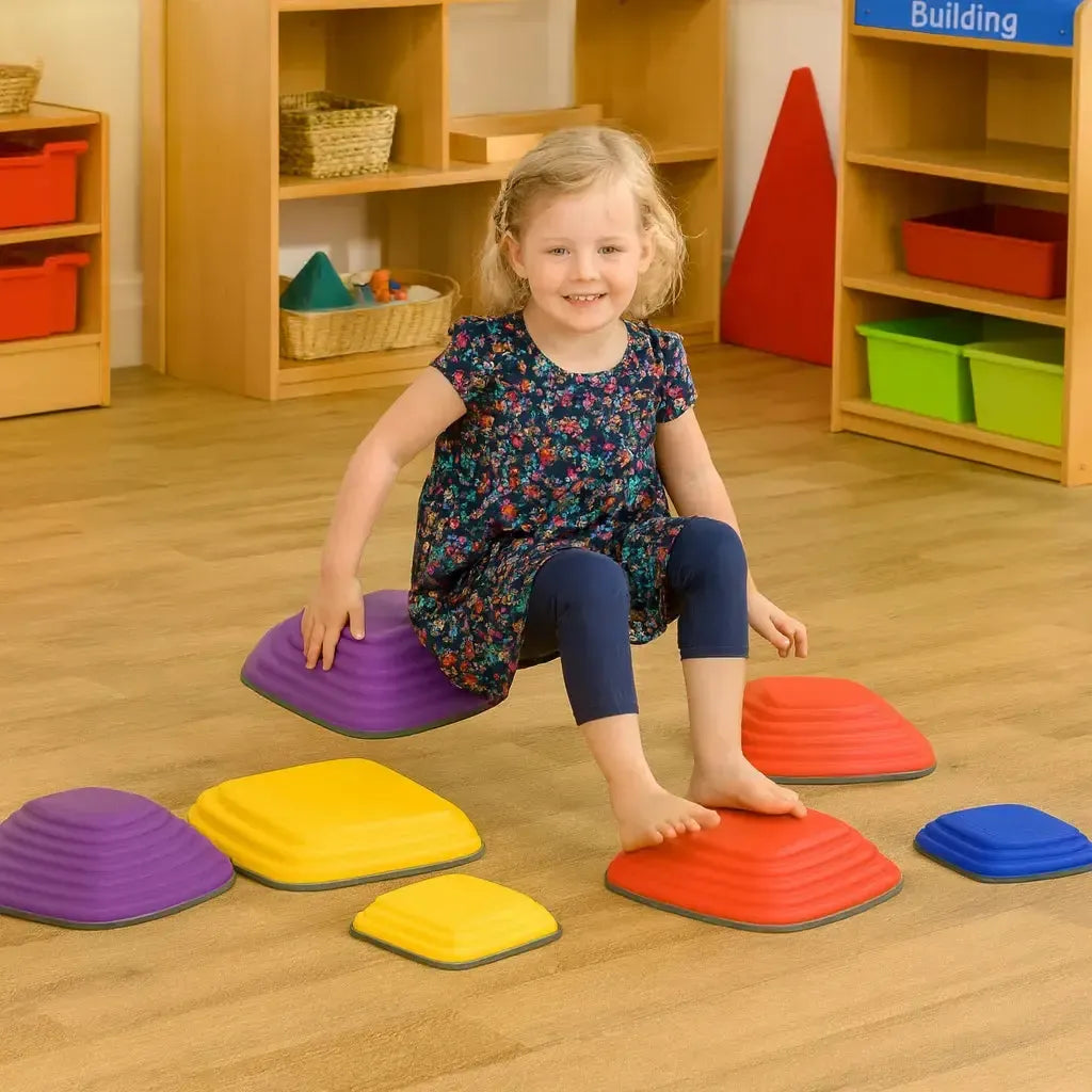 6 Pack Balance Riverstones Stepping Stones-6 Pack Balance Riverstones Stepping Stones