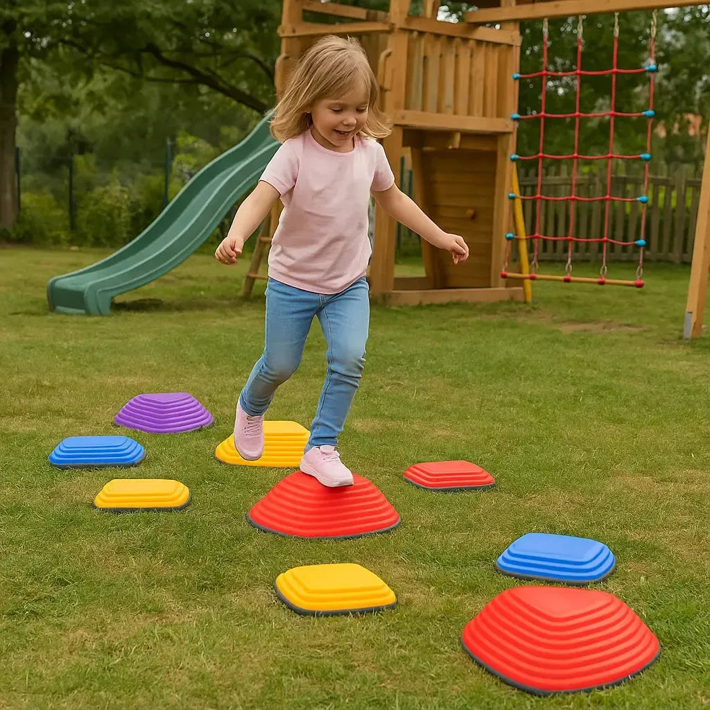 6 Pack Balance Riverstones Stepping Stones-6 Pack Balance Riverstones Stepping Stones