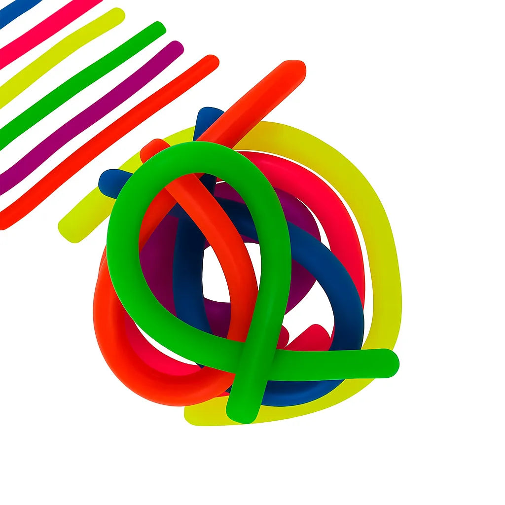 6 Pack Sensory Fidget Stretchy String-6 Pack Sensory Fidget Stretchy String