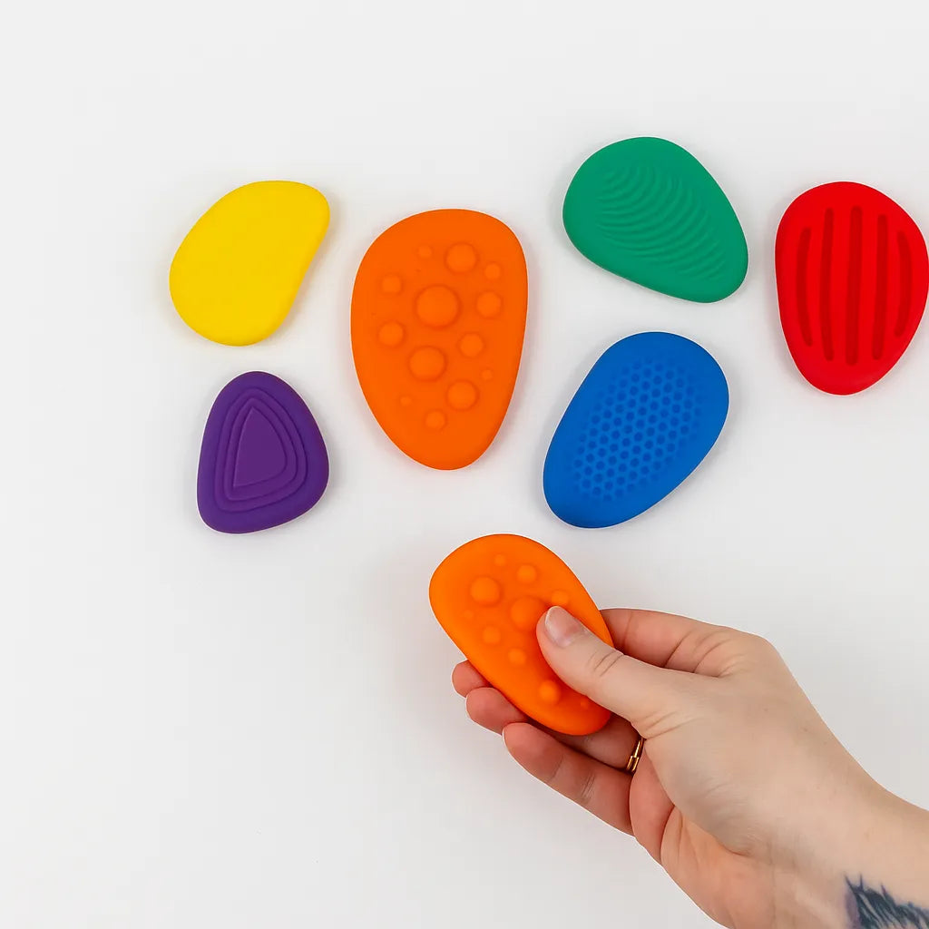 6PK Sensory Worry Stones-6PK Sensory Worry Stones