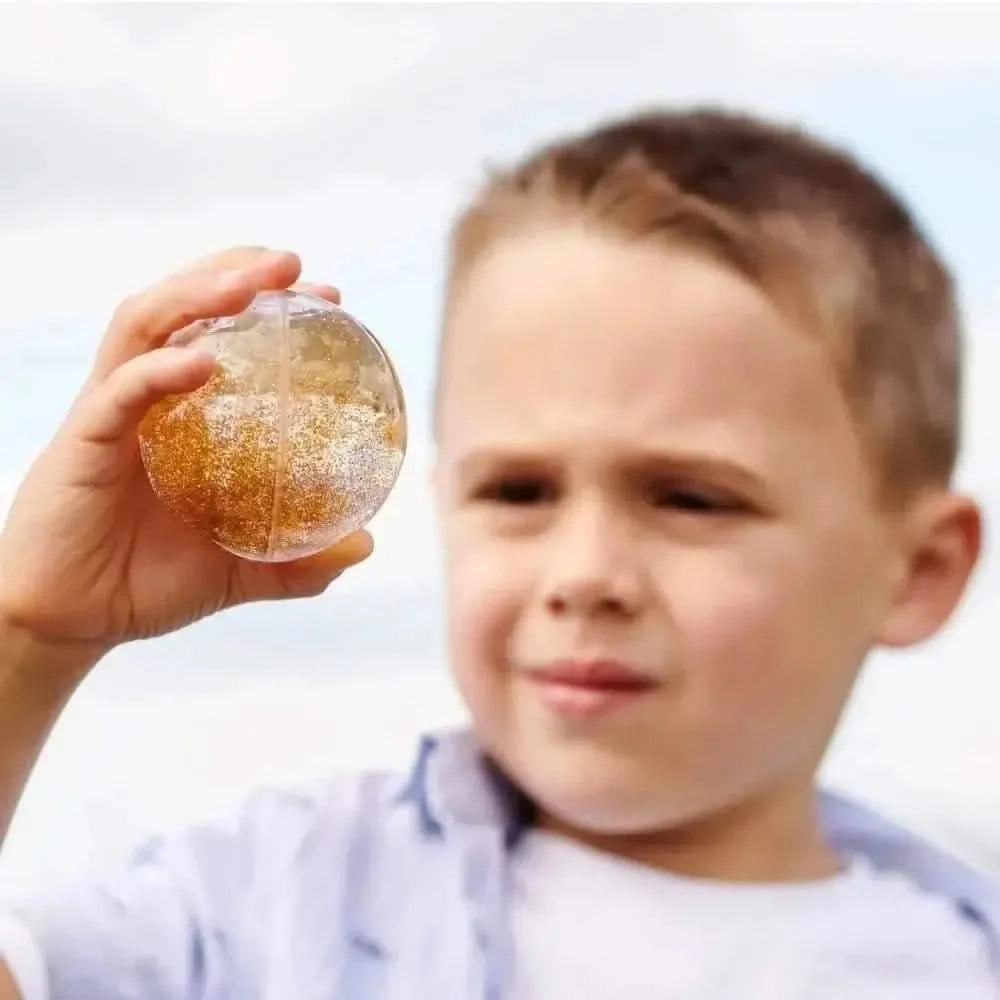 7 Pack Sensory Rainbow Glitter Balls-7 Pack Sensory Rainbow Glitter Balls