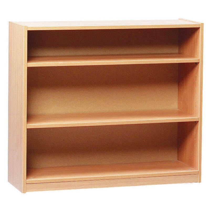 750mm Bookcase with 2 Adjustable Shelves, The 750mm Bookcase with 2 Adjustable Shelves from Monarch is designed for use in School & Office environments: ideal storage to keep books, stationery and files in a safe place, and keep the room clean and tidy. Available in Beech, Maple or White Shelves now made from 25mm thick MFC for extra strength, & can be adjusted every 64mm. Carcass is made from 18mm MFC Unit can be cleaned with a soft dry cloth UK manufactured This product is delivered fully assembled The 75