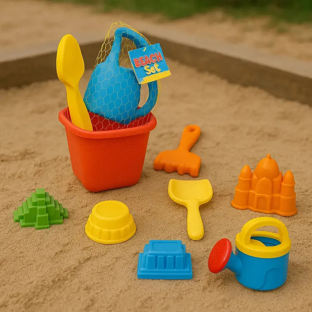8 Piece Sand and Water Play Set-8 Piece Sand and Water Play Set