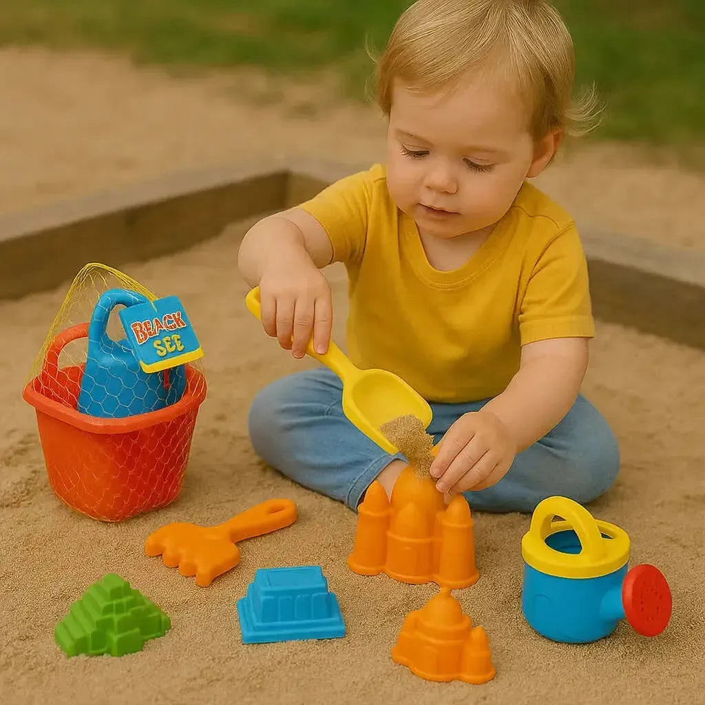 8 Piece Sand and Water Play Set-8 Piece Sand and Water Play Set
