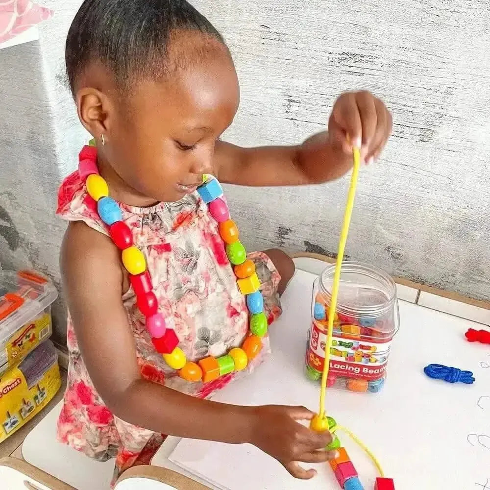 95 Piece Lacing Beads Set-95 Piece Lacing Beads Set