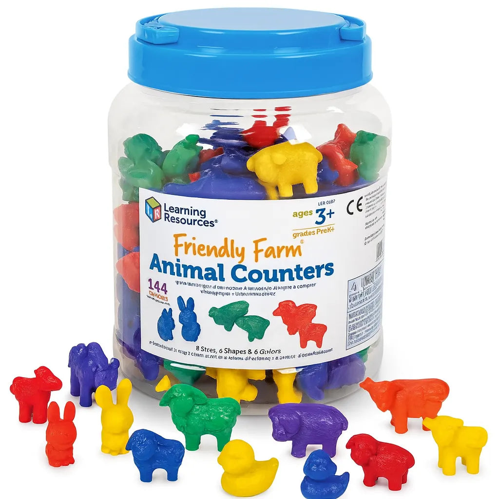 Friendly Farm Animal Counters Set of 144