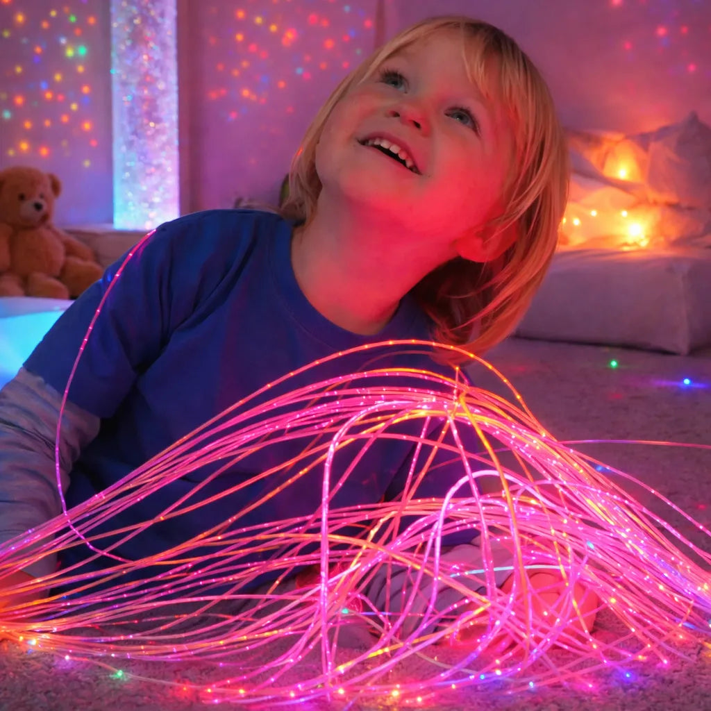 Sensory Fibre Optic Lighting Kit Uv Reactive