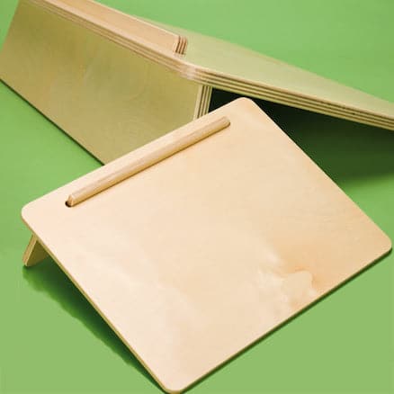 A3 Portable Wooden Writing Slope, The A3 Wooden writing slope is designed with a detachable stand so it can be stored flat and is easy to use on the move. Using a flat surface can sometimes lead to children developing an incorrect posture and struggling with dexterity and motor control. The A3 Wooden writing slope is set at the optimal 20 degree angle, which helps to ensure greater comfort and more effective handwriting skills. Designed with a detachable stand so it can be stored flat and is easy to use on 