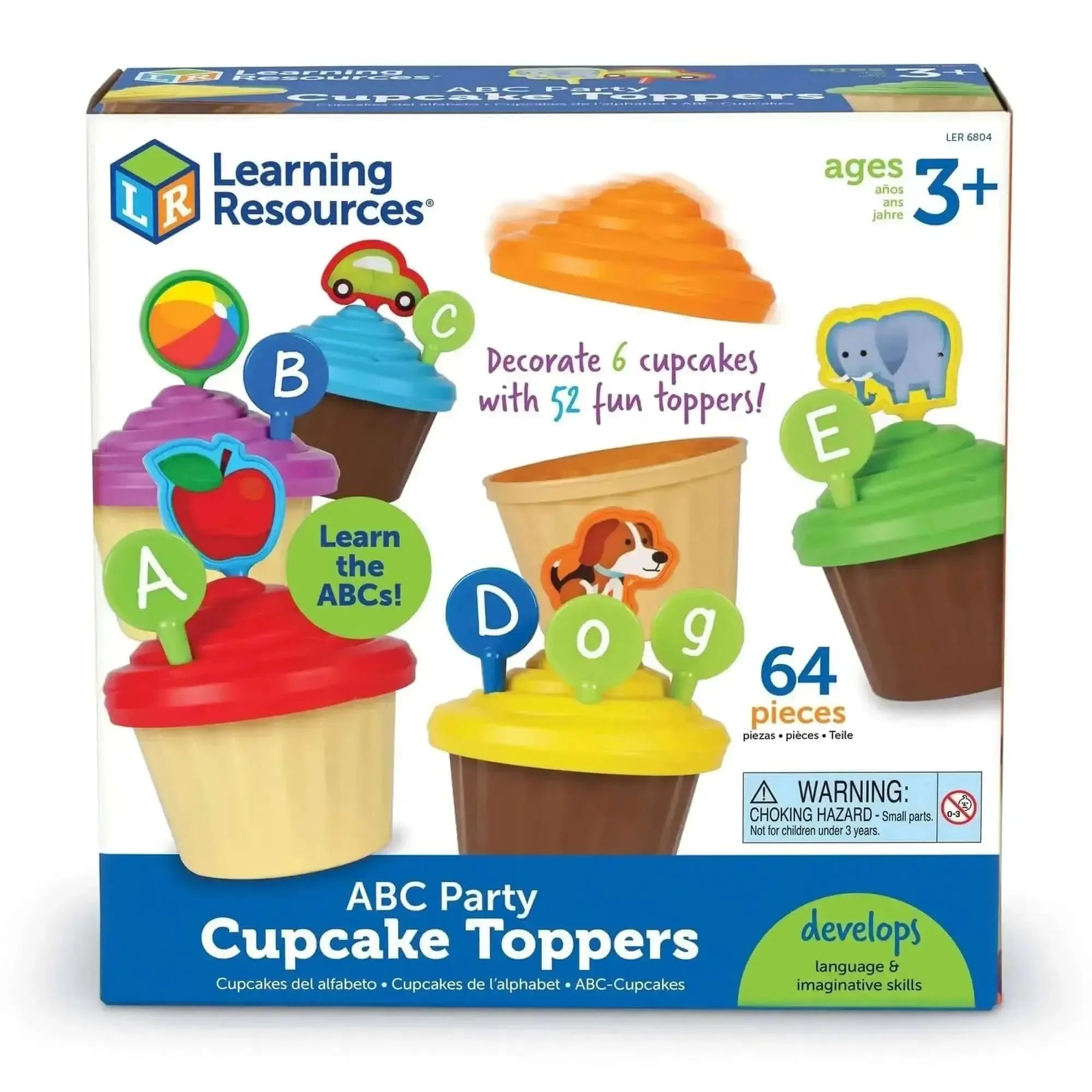 ABC Party Cupcake Toppers-ABC Party Cupcake Toppers