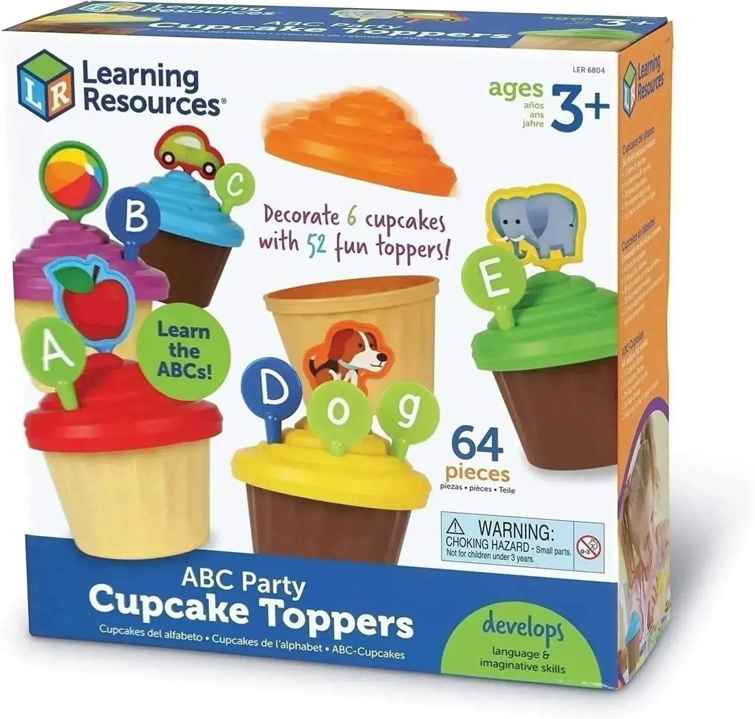 ABC Party Cupcake Toppers-ABC Party Cupcake Toppers
