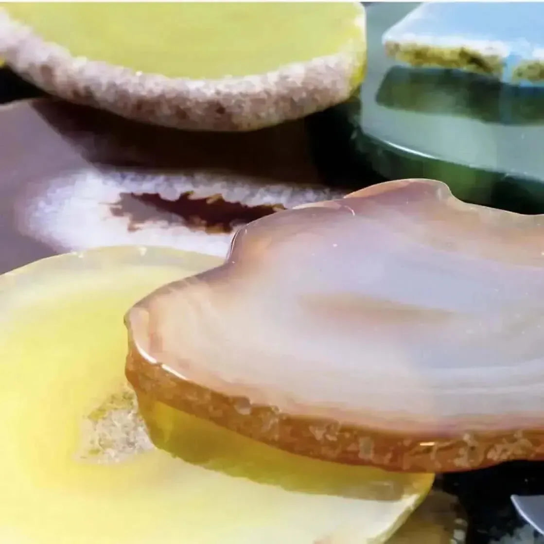 Agate Slices Pack of 6-Agate Slices Pack of 6