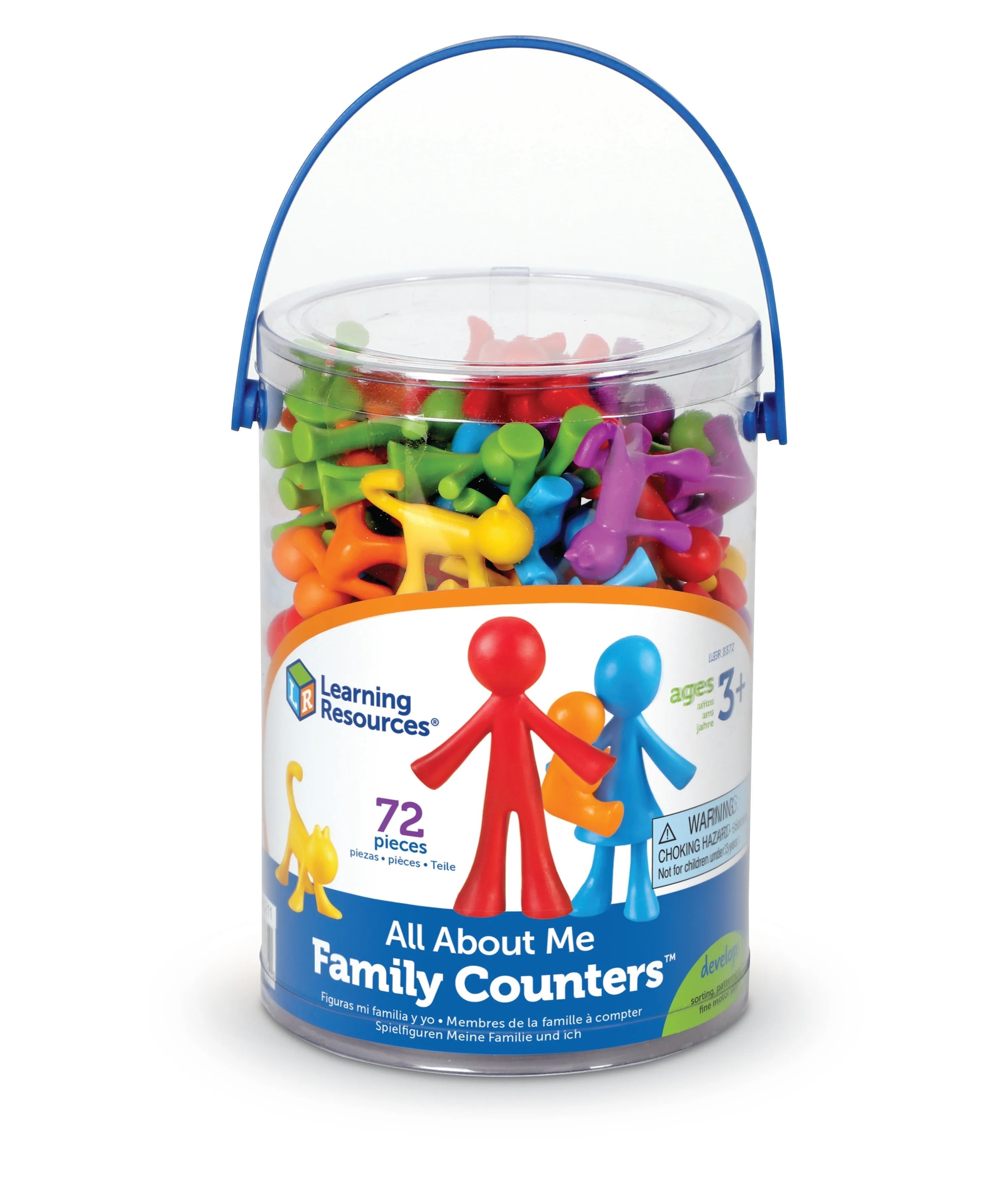 All About Me Family Counters Tub, This multi-tasking All About Me Family Counters Tub helps reinforce maths themes and social development Meet the real multi-tasking family of manipulatives ! These All About Me Family Counters Tub are so irresistible that children will want to pick them up constantly. Not only will they learn about themselves and can they use the counters to tell about their family members and pets, they will also learn to count and sort the different counters by colour, shape, size and muc