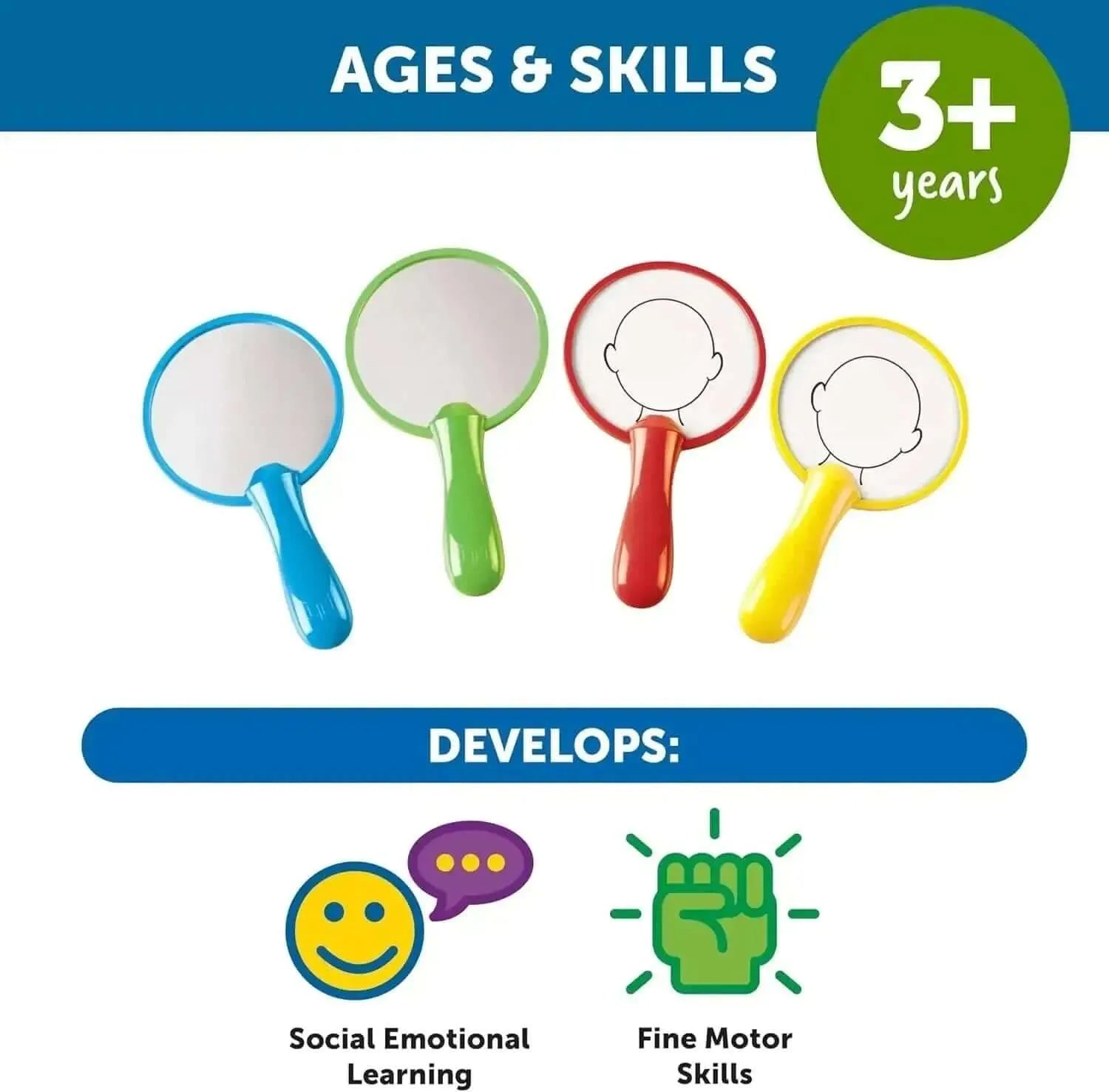 All About Me Mirror Boards Pack of 4-All About Me Mirror Boards Pack of 4