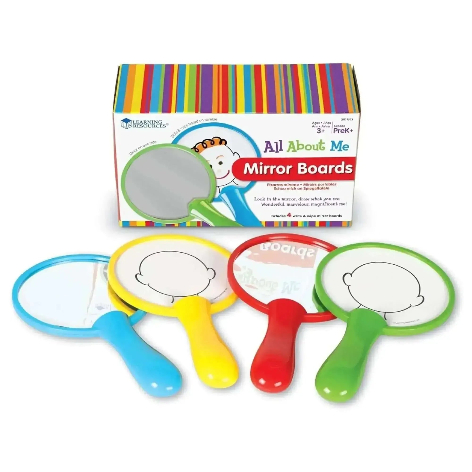 All About Me Mirror Boards Pack of 4-All About Me Mirror Boards Pack of 4