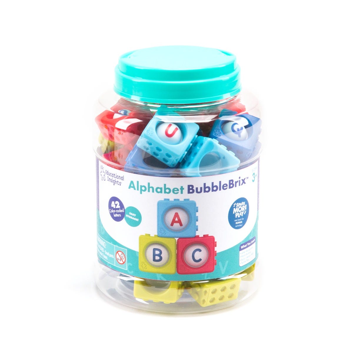 Alphabet BubbleBrix, Introducing Alphabet BubbleBrix™, the ultimate multisensory fidget tool that promotes hands-on learning and builds essential literacy skills. This innovative toy engages children in tactile exploration while teaching them about letters, sounds, words, and spelling.With each press of a letter brick, children feel and hear a satisfying pop, helping them to associate the visual letter with its corresponding sound. This interactive experience enhances letter recognition and phonemic awarene