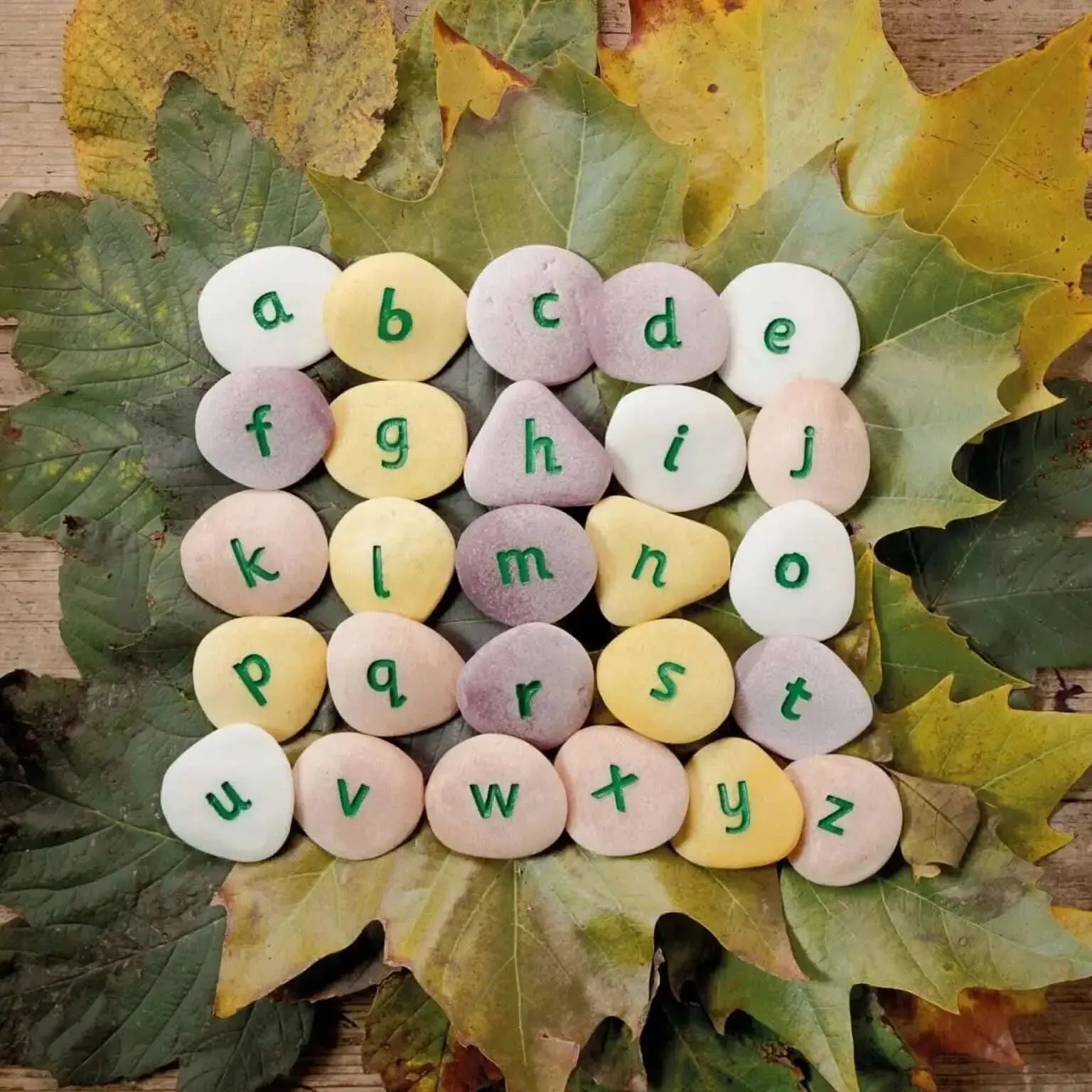 Alphabet Pebbles – Lowercase-Alphabet Pebbles – Lowercase
