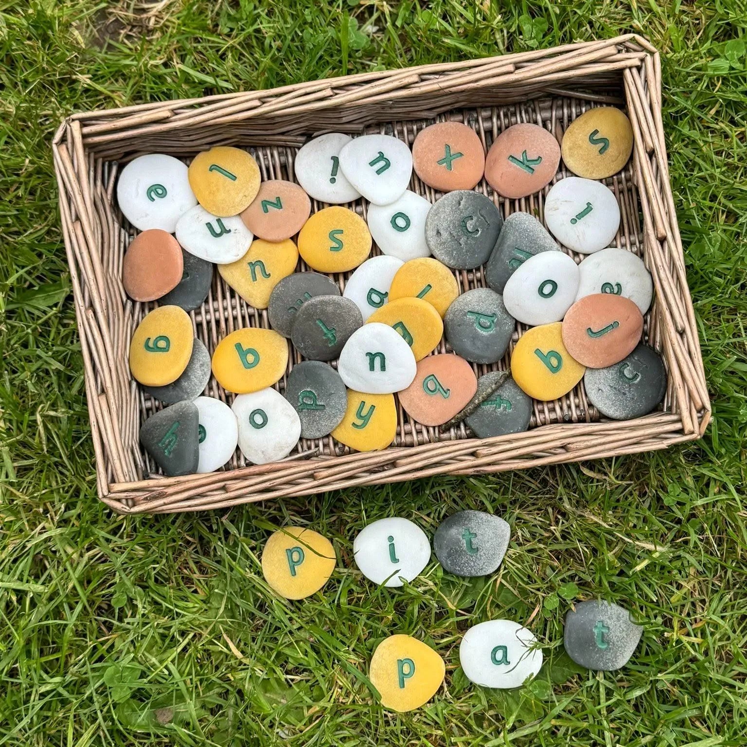 Alphabet Pebbles – Lowercase-Alphabet Pebbles – Lowercase