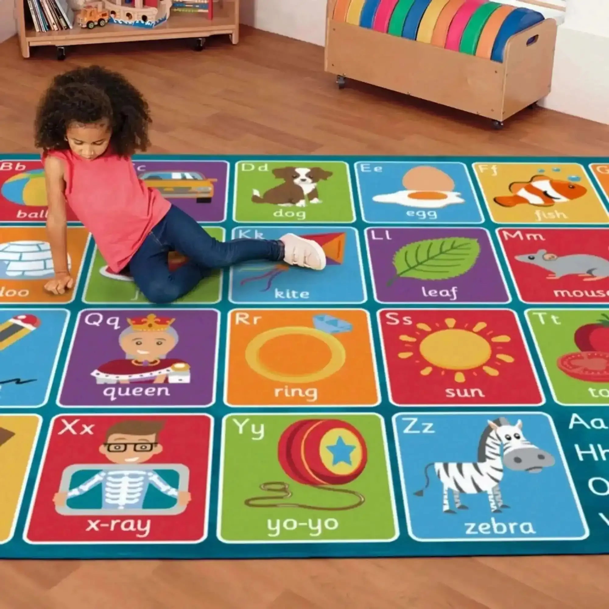 Alphabet Placement Carpet-Alphabet Placement Carpet