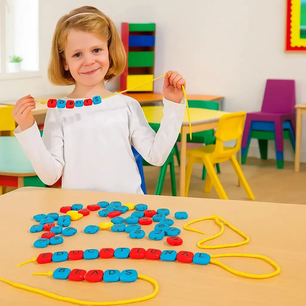 Alphabet Threading Beads-Alphabet Threading Beads